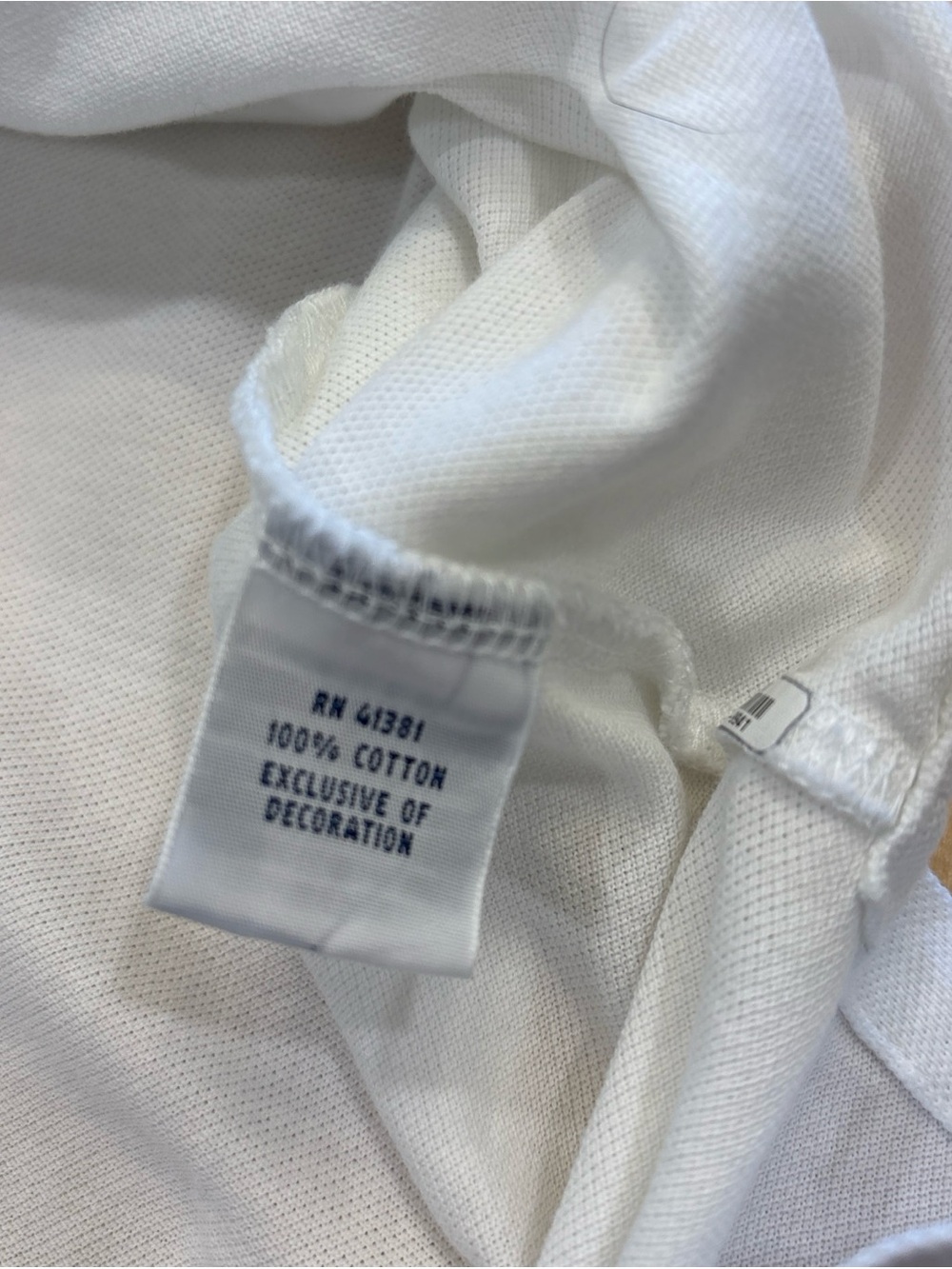 Ralph Lauren Knit Oxford 4 Button Polo White Men’s XL Flesh Pony - Picture 4 of 6
